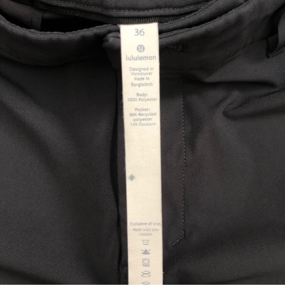 Lululemon Commission Pant Slim‎ Fit Warpstreme Athleisure Stretch Gray 36x28 - Picture 4 of 10